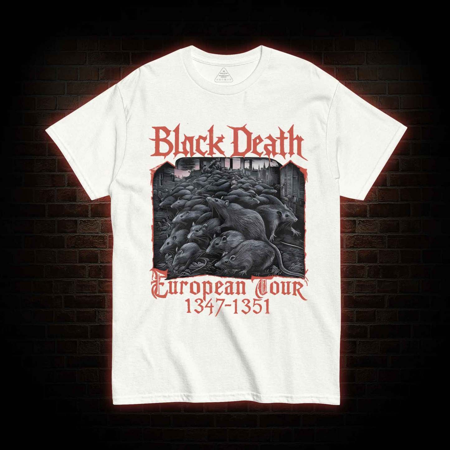 Vintage Black Death European Tour T-shirt