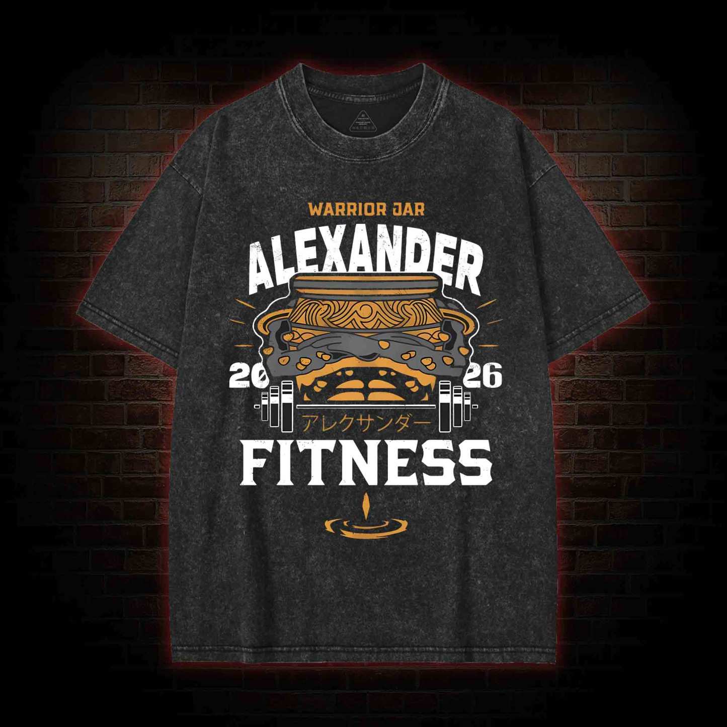 Warrior Jar Alexander Fitness Washed T-shirt