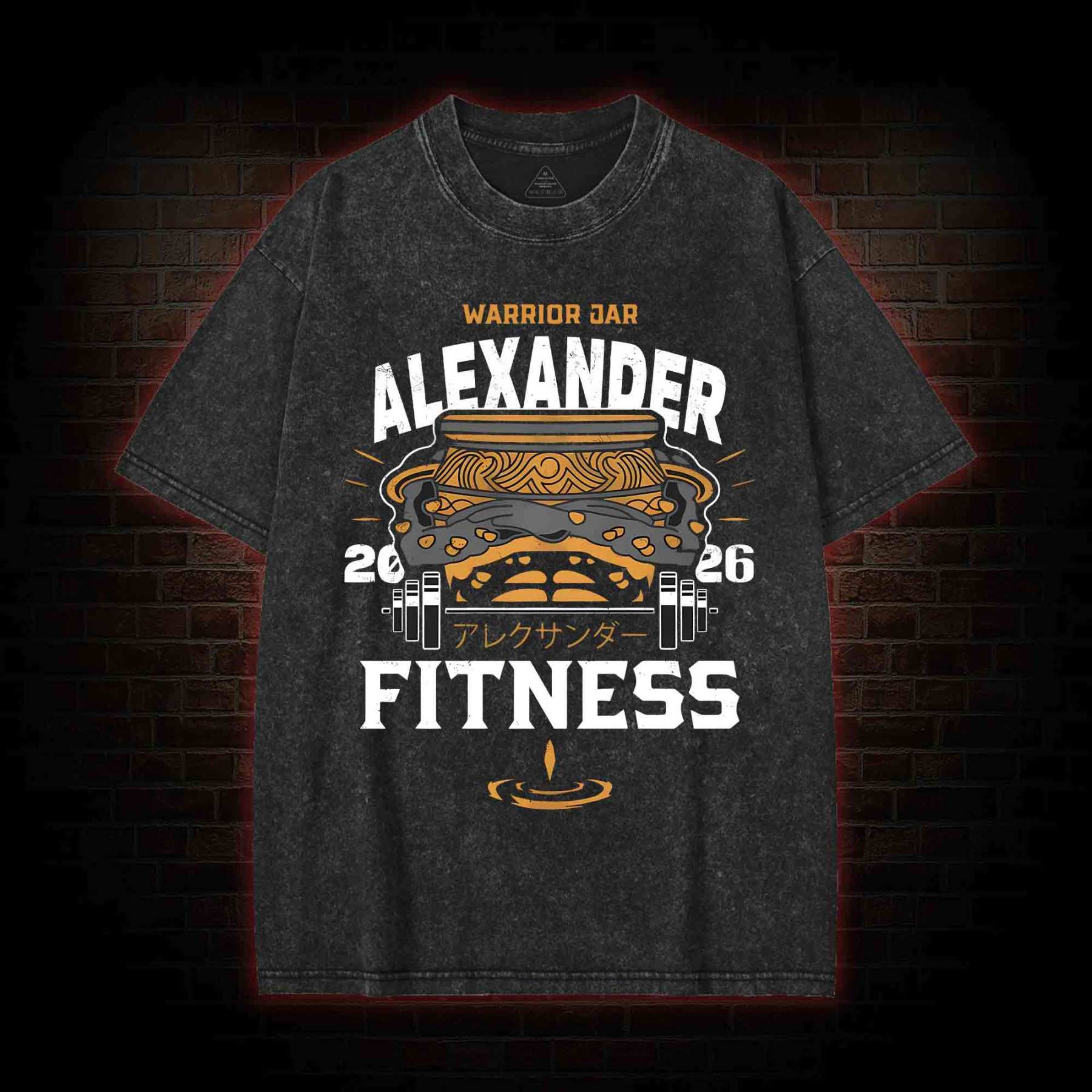 Warrior Jar Alexander Fitness Washed T-shirt