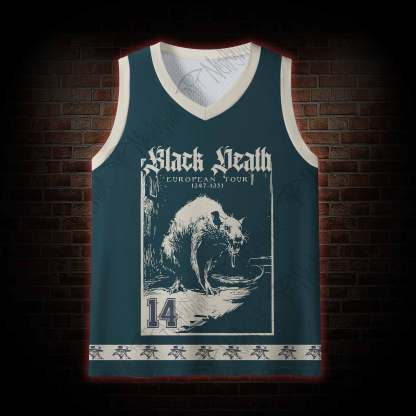 Black Death European Tour1347-1351 Mesh Jersey Tank Top