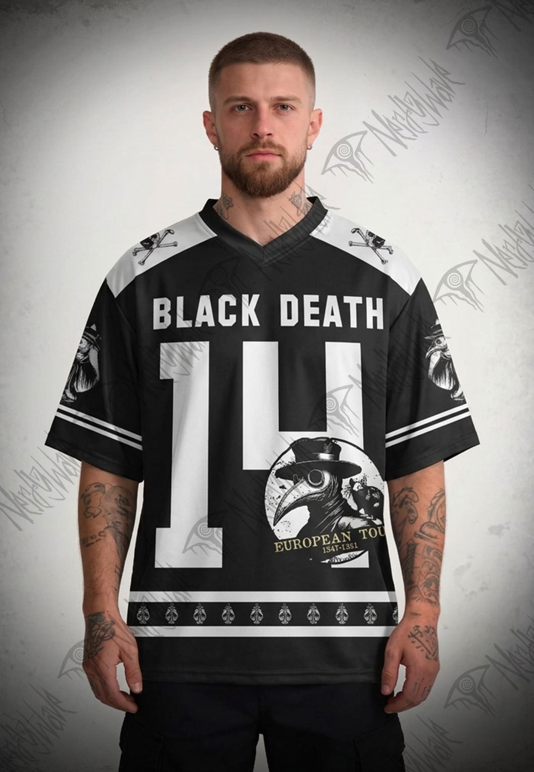 Black Death European Tour Oversized Jersey