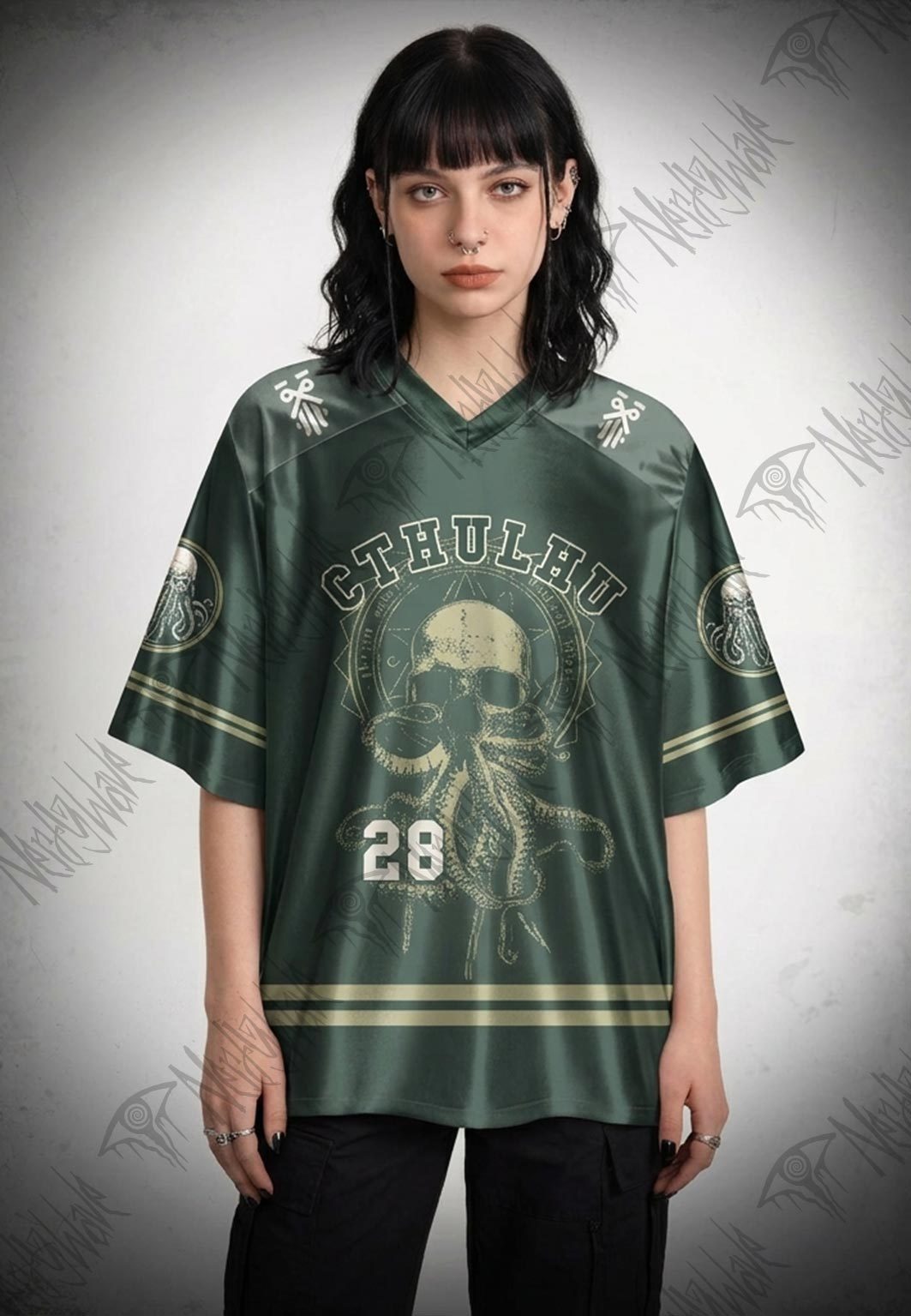 Cthulhu Vintage Oversized Jersey