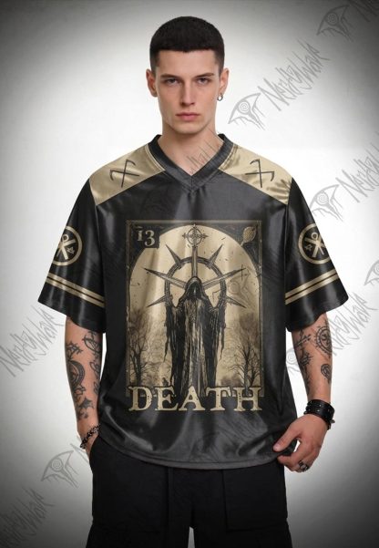 Death in Cloak Tarot Card Oversized Jersey