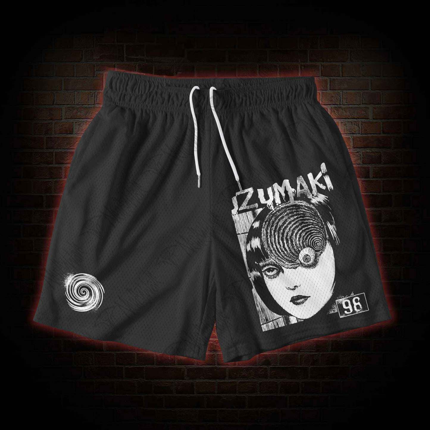 Horror Eyeball Mesh Shorts