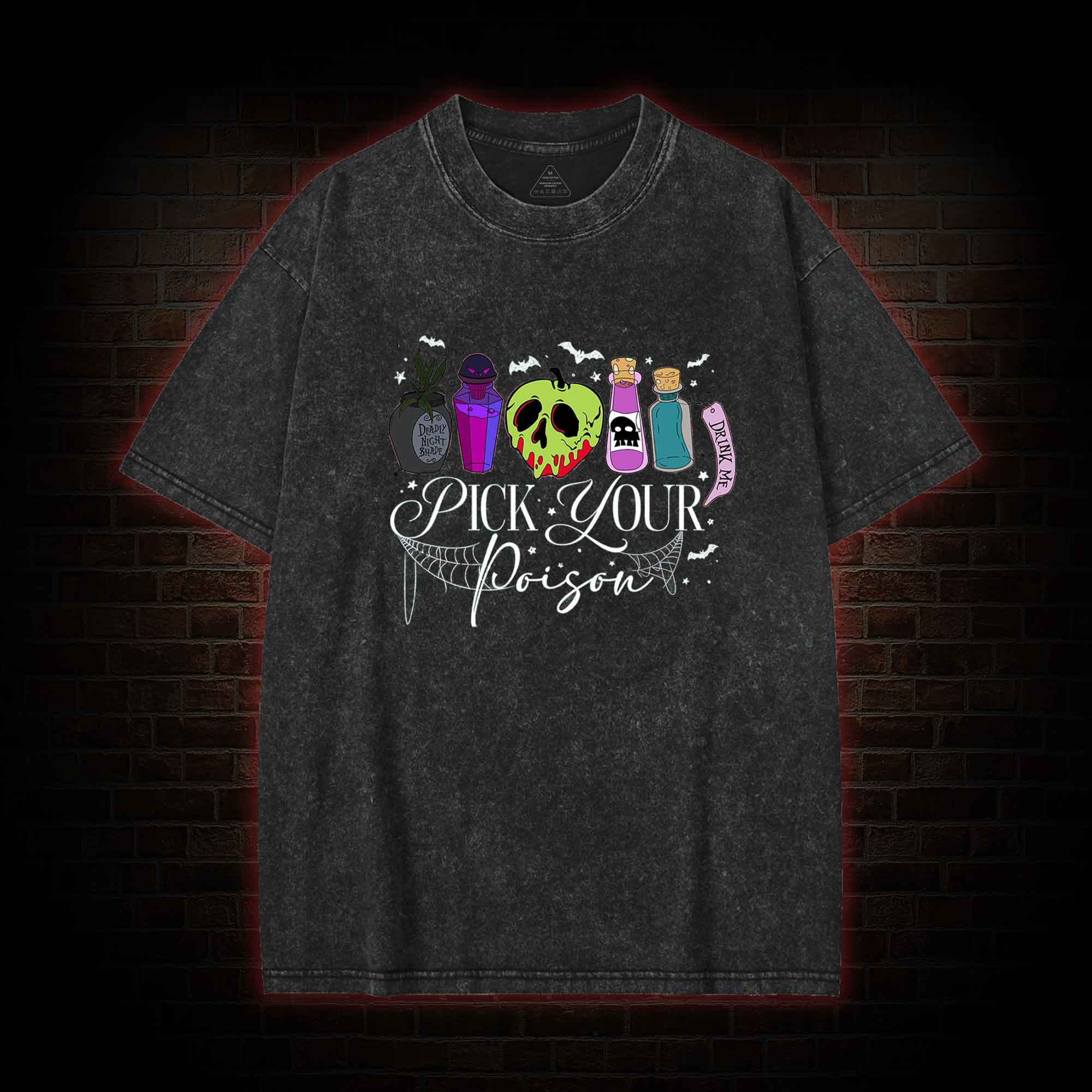 Pick Your Poison Halloween Washed T-shirt