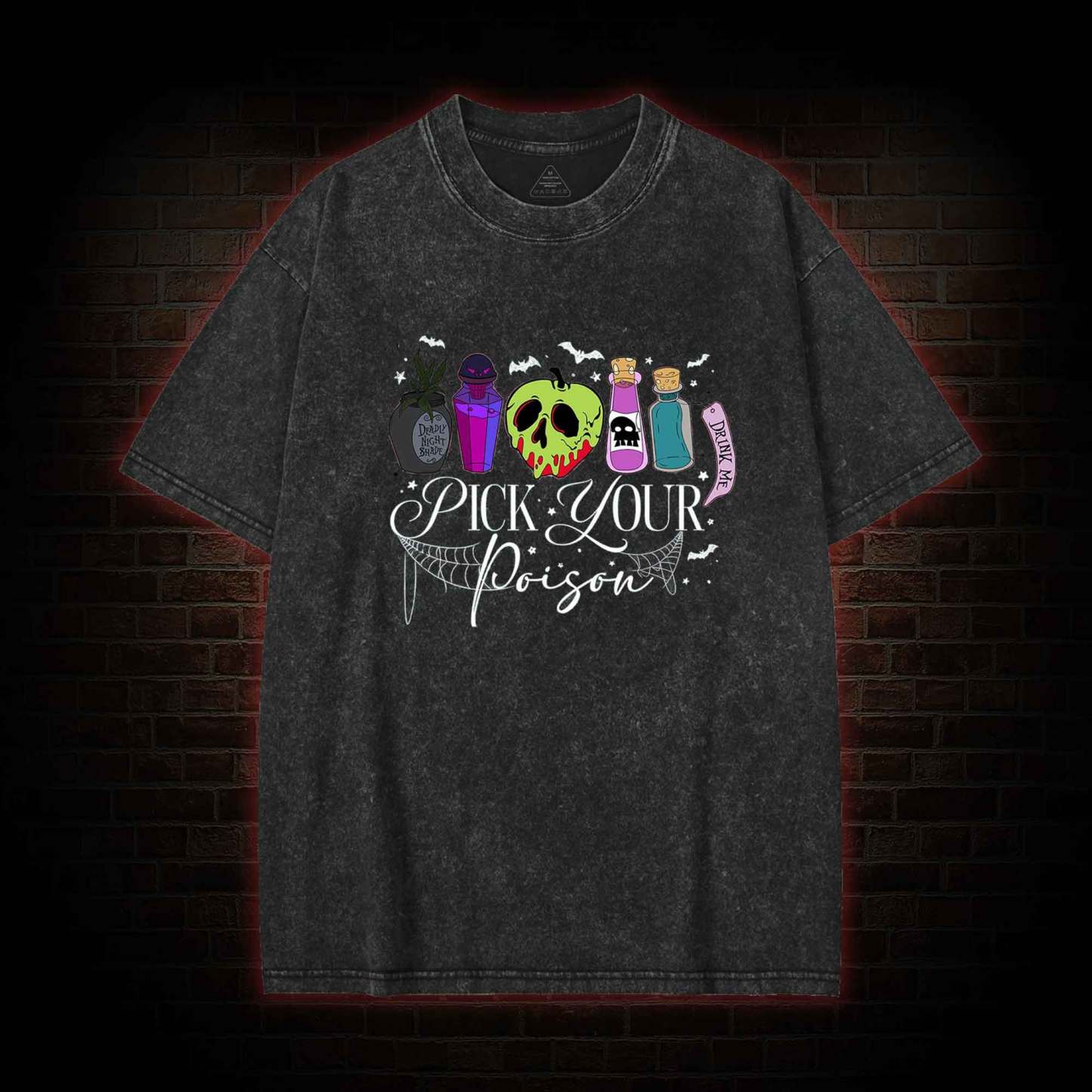 Pick Your Poison Halloween Washed T-shirt