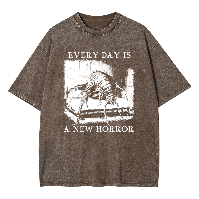 Every Day Is A New Horror Washed T-shirt