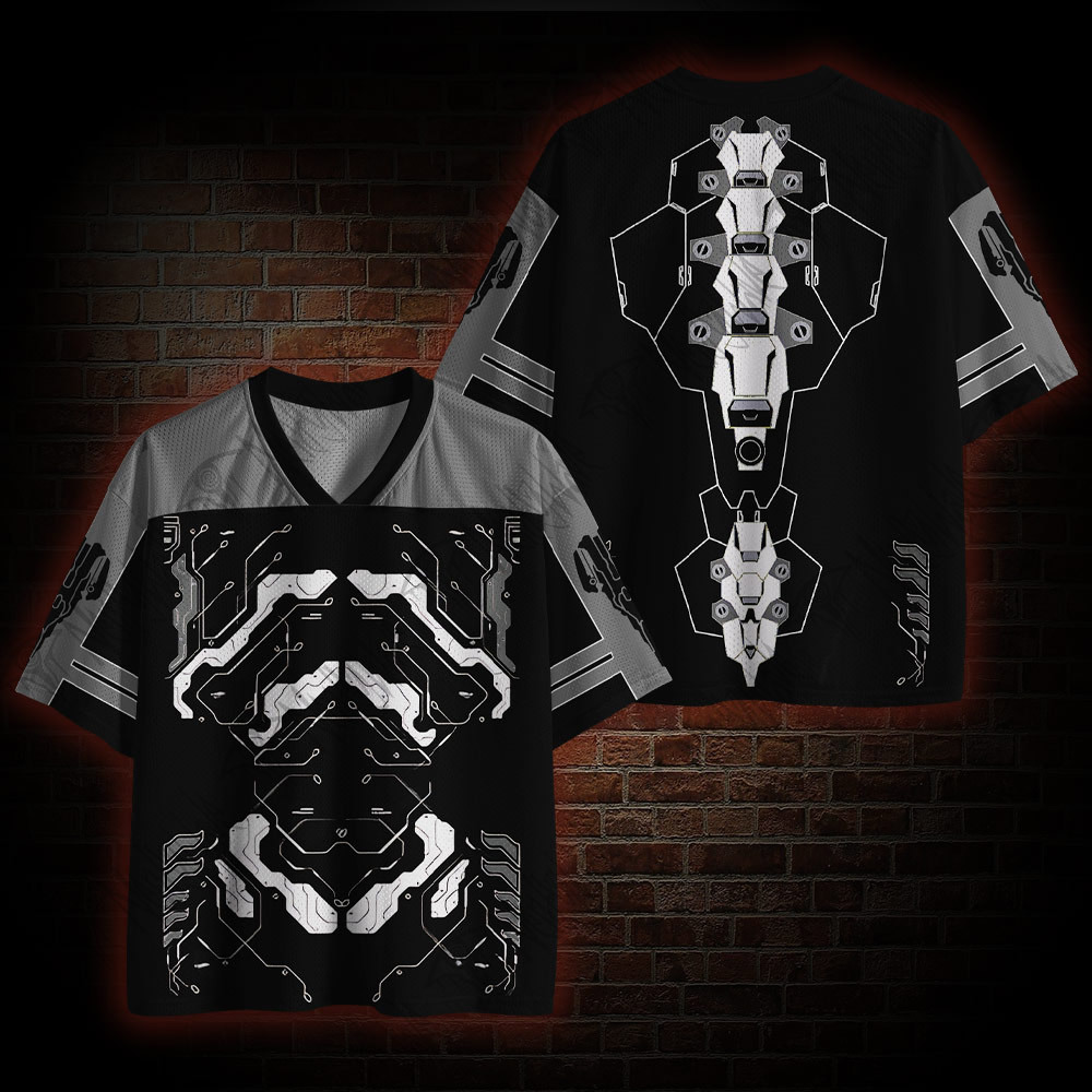 Mechanical Skeleton Mesh Jersey