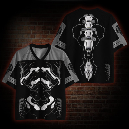 Mechanical Skeleton Mesh Jersey