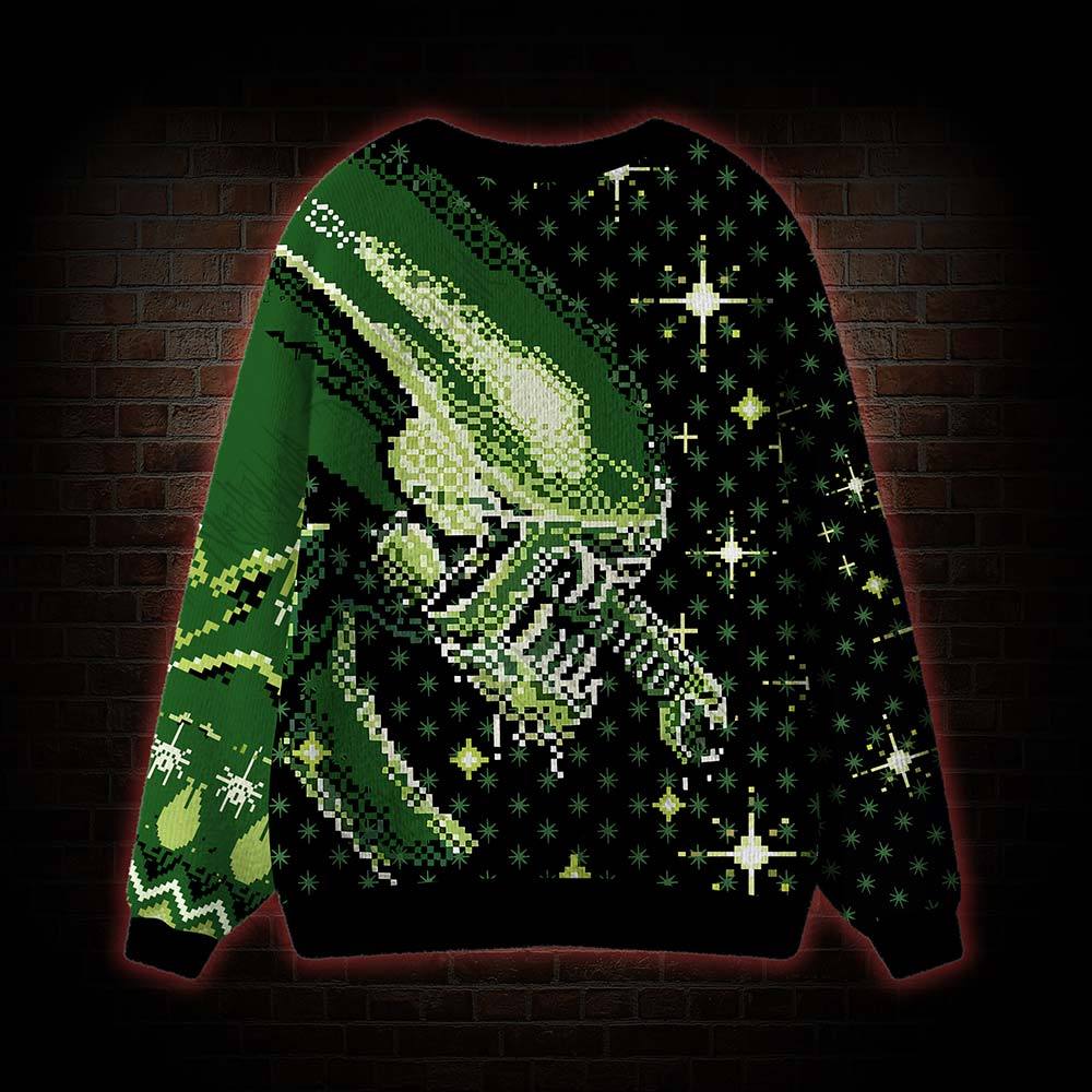 Alien in Space Cardigan Sweater