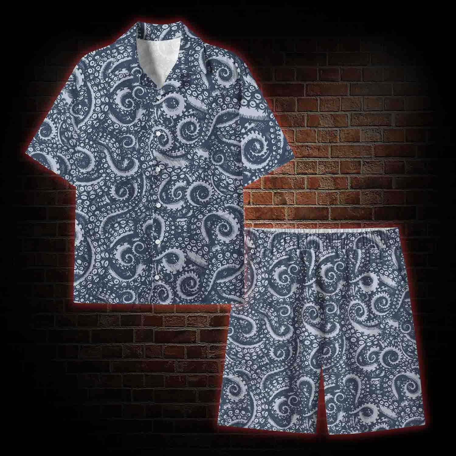 Octopus Tentacles Lightweight Hawaiian Shirt
