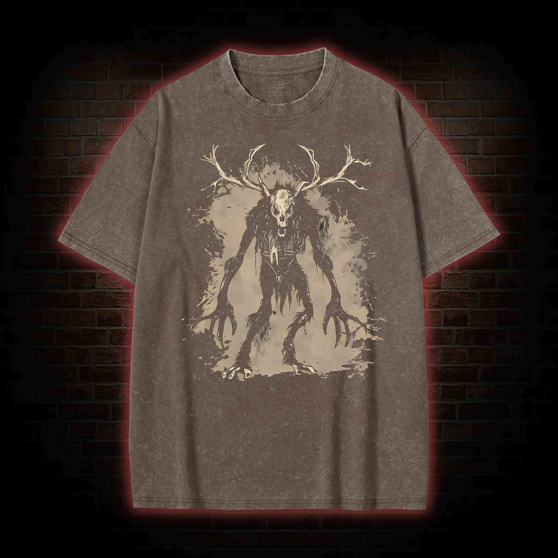 Wendigo Monster Washed T-shirt