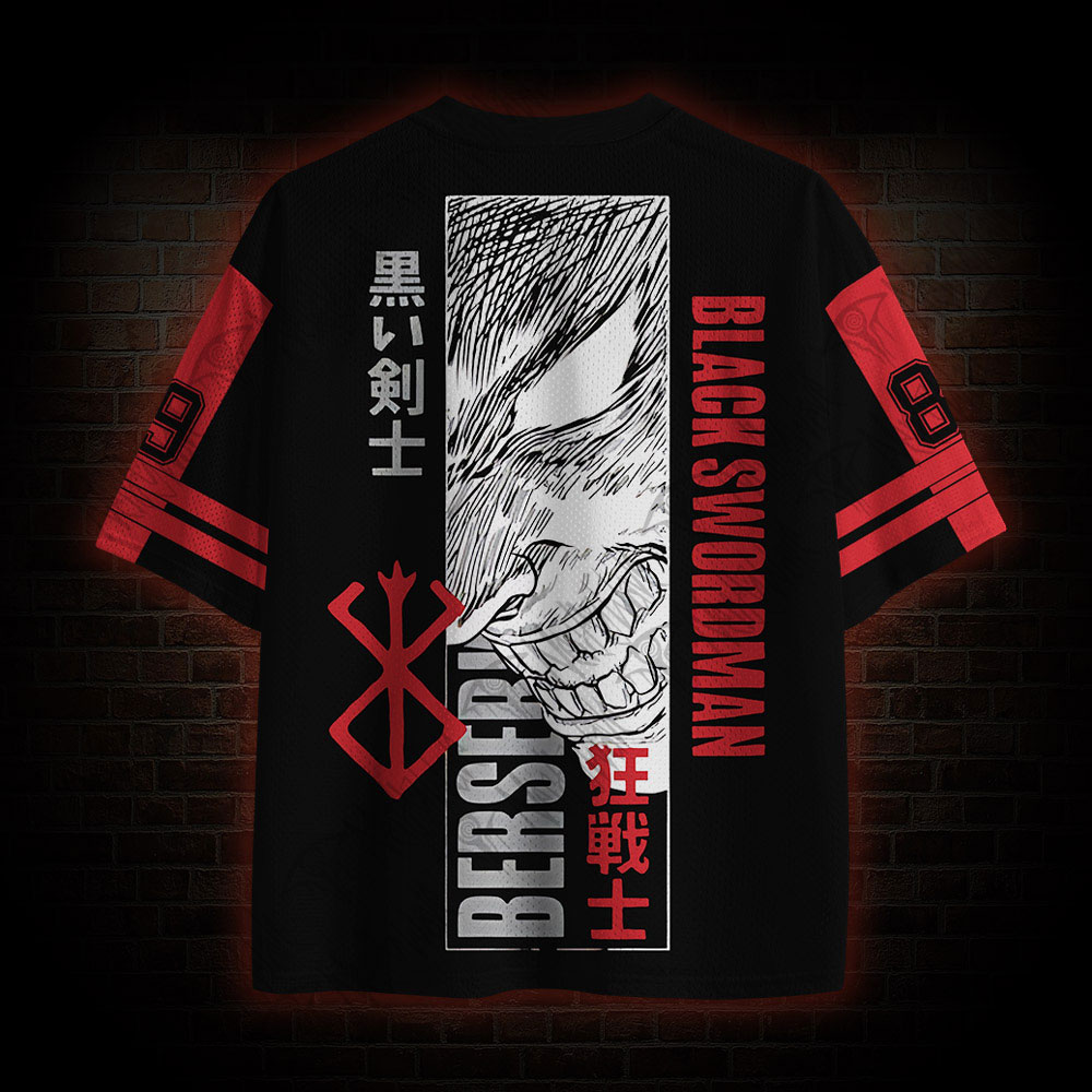 Black Swordman Mesh Jersey