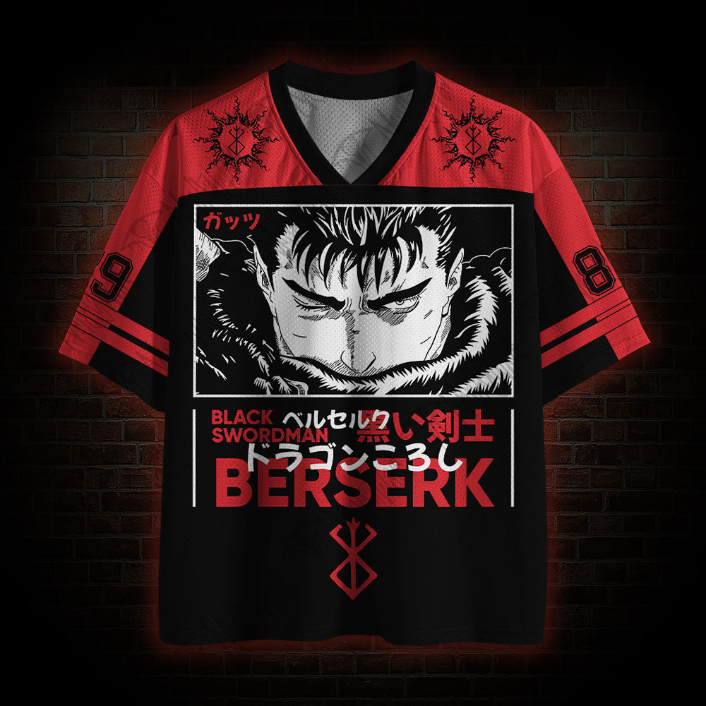 Black Swordman Mesh Jersey