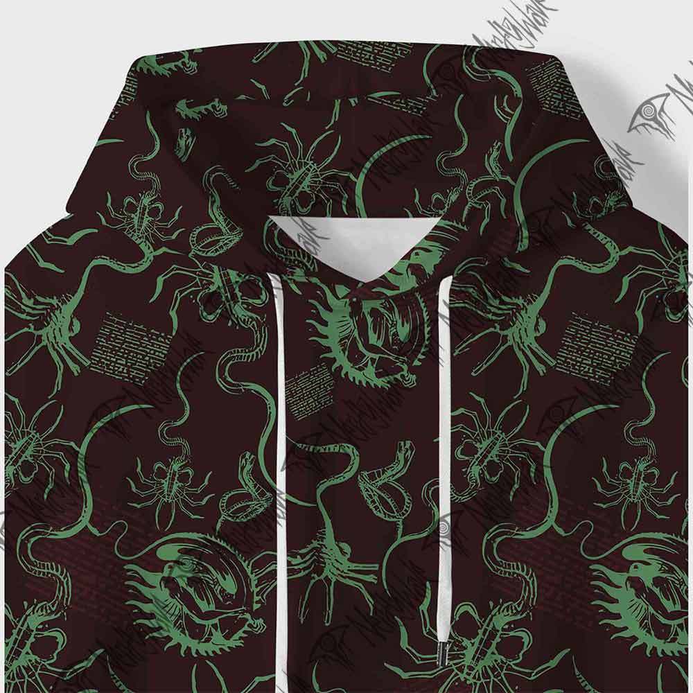 Alien Delivery Guy All Over Print Scuba Hoodie