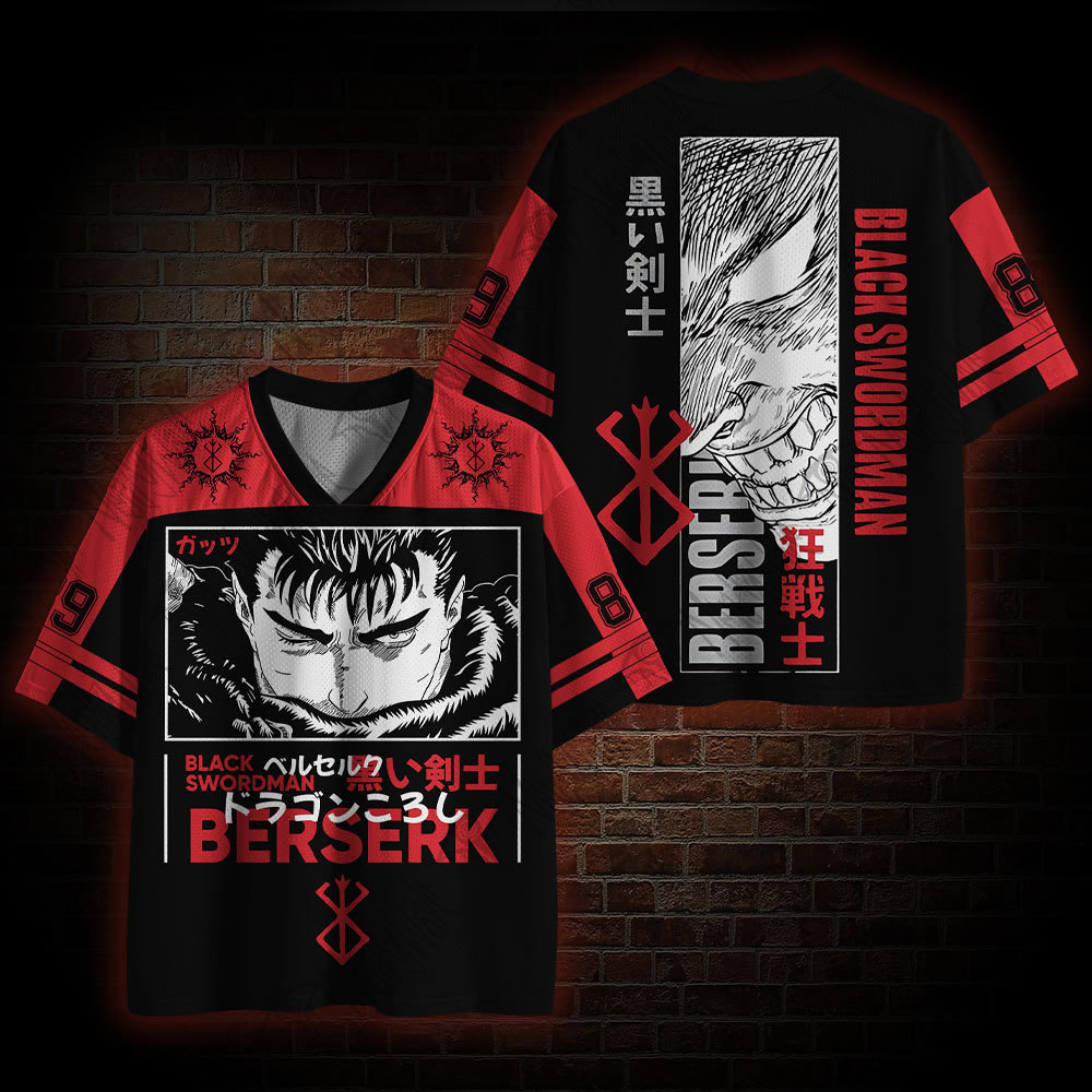 Black Swordman Mesh Jersey