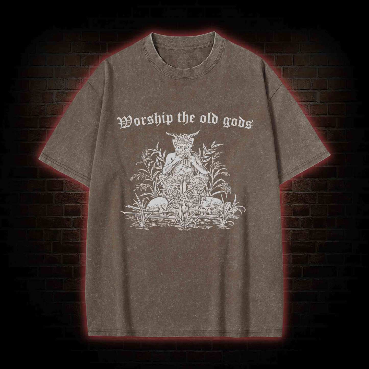 Worship The Old Gods Washed T-shirt