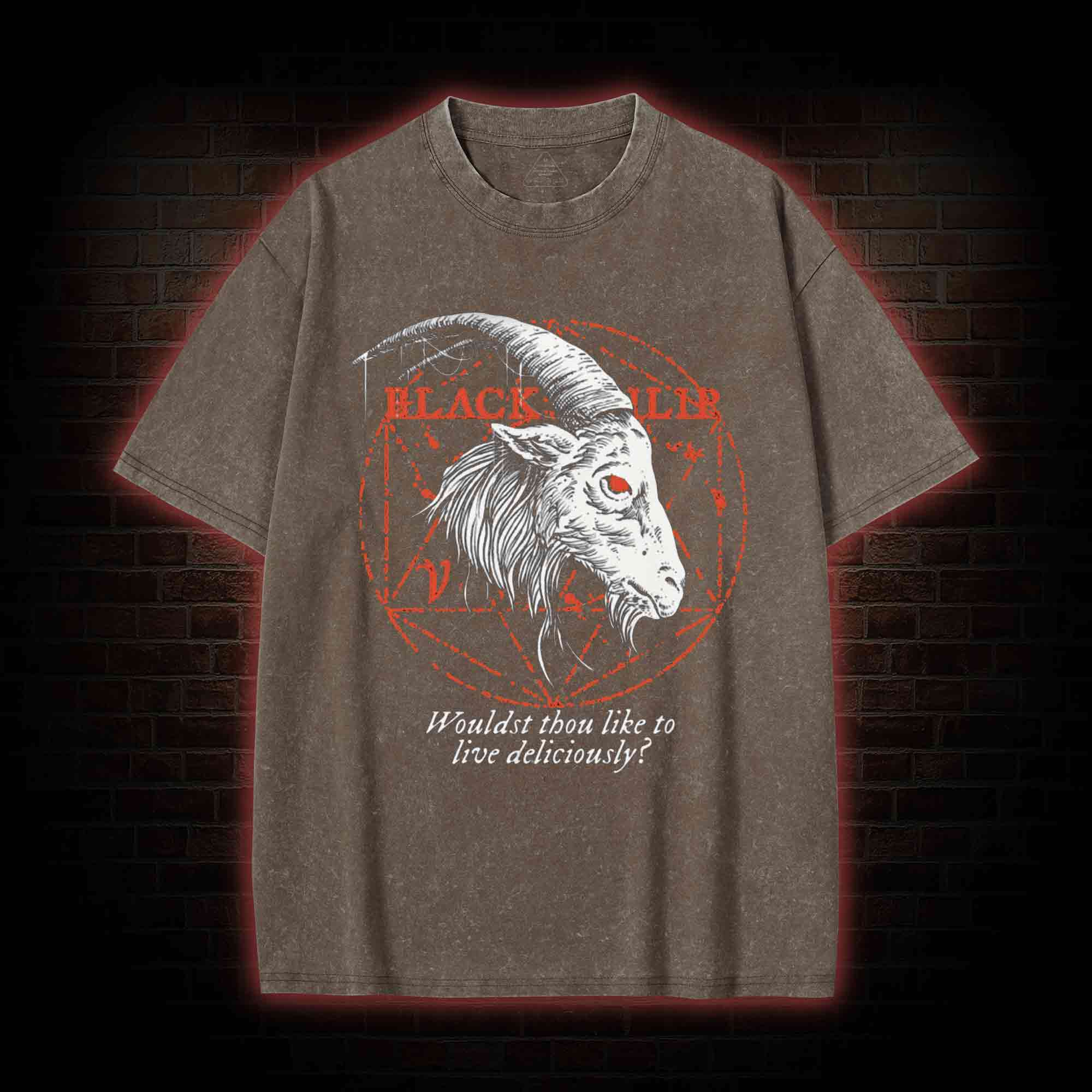 Black Phillip Washed T-shirt