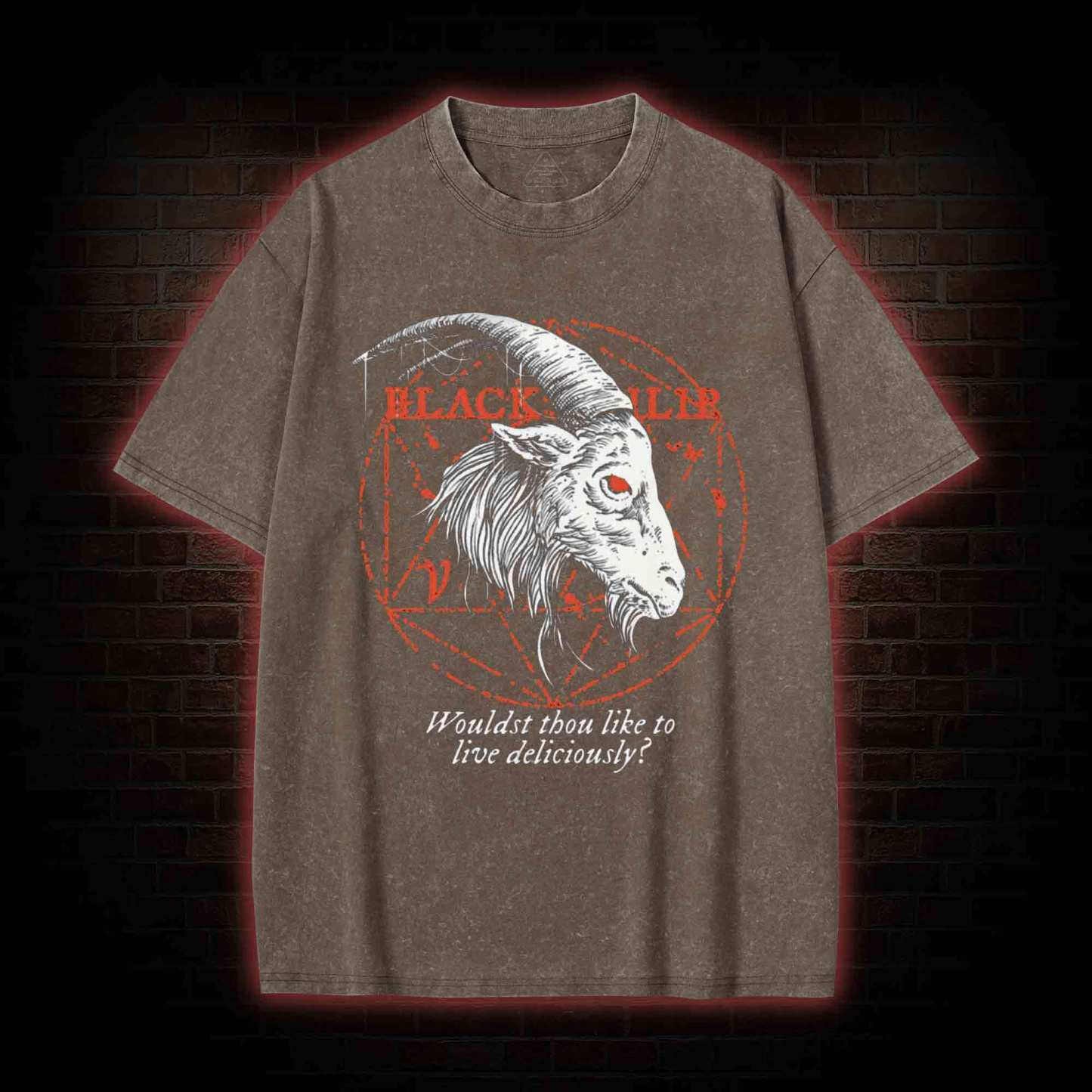 Black Phillip Washed T-shirt