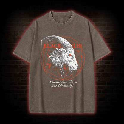 Black Phillip Washed T-shirt