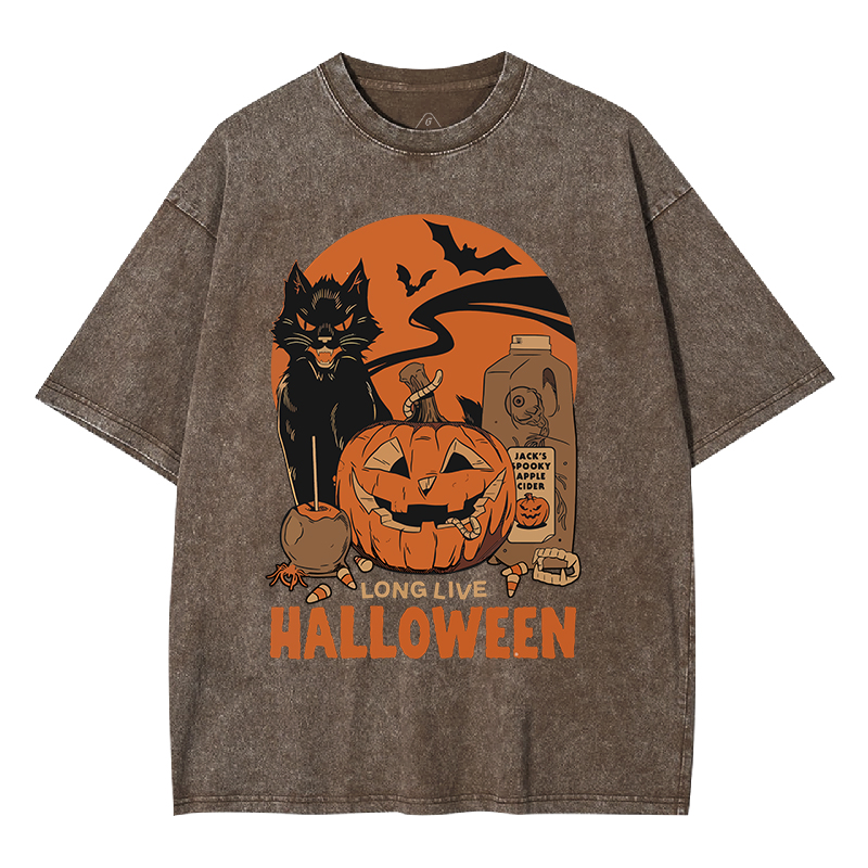 Long Live Halloween Washed T-shirt