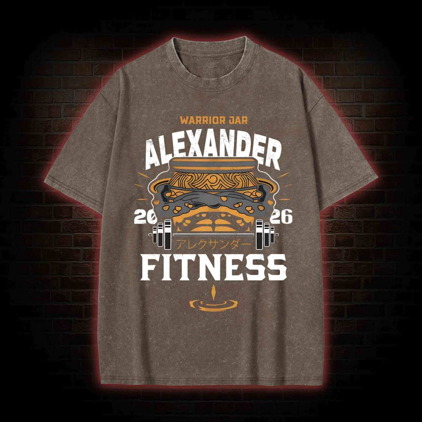 Warrior Jar Alexander Fitness Washed T-shirt