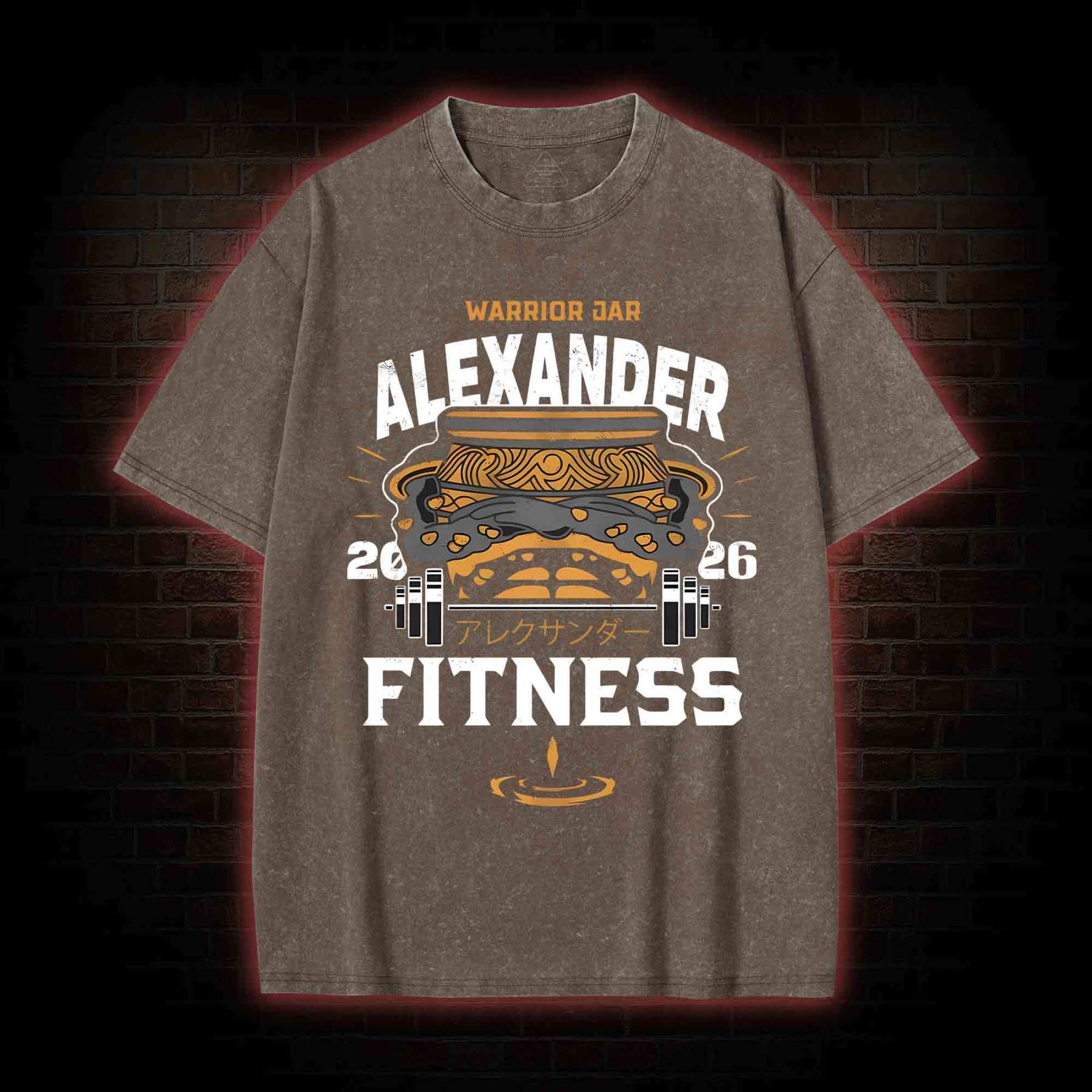 Warrior Jar Alexander Fitness Washed T-shirt