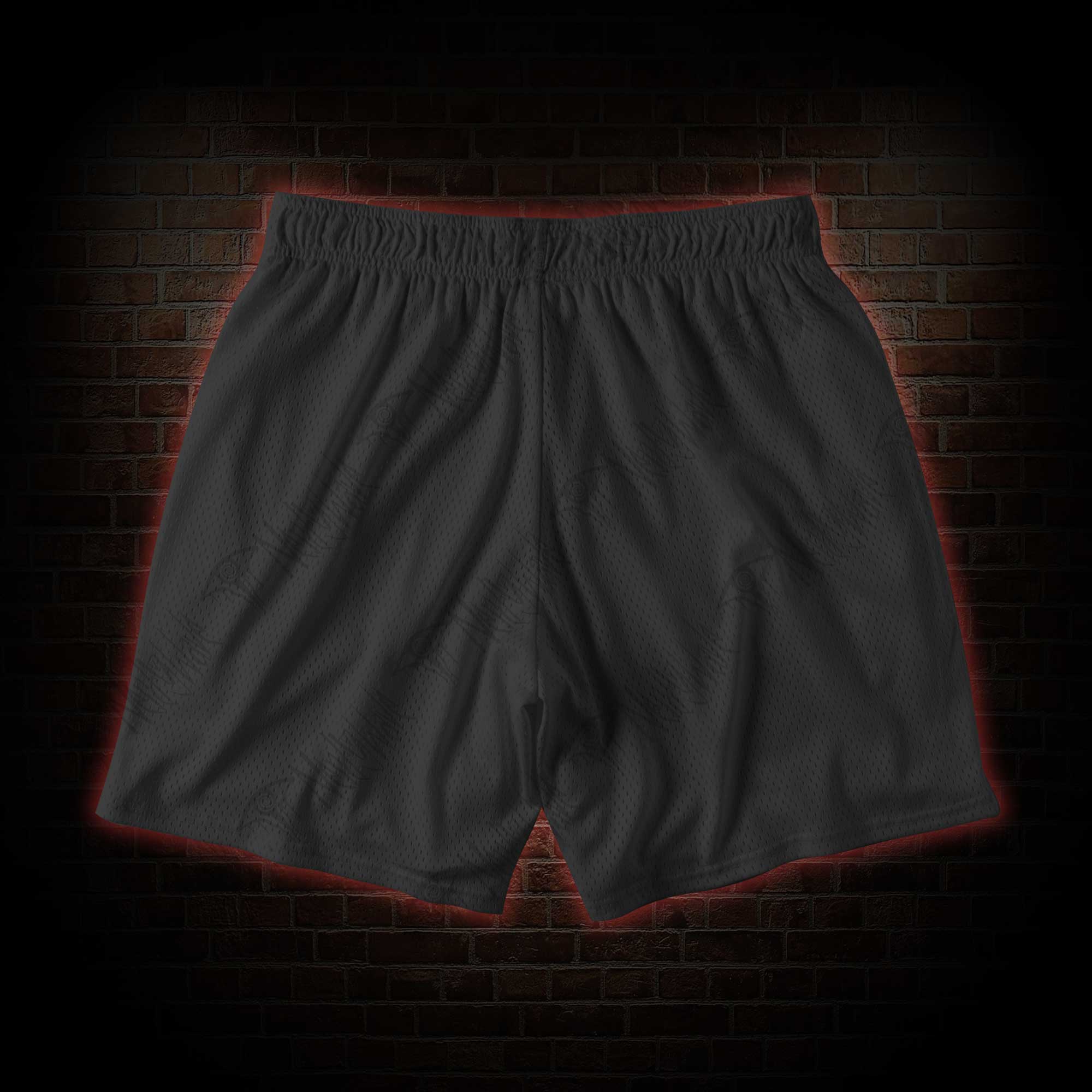 Horror Eyeball Mesh Shorts