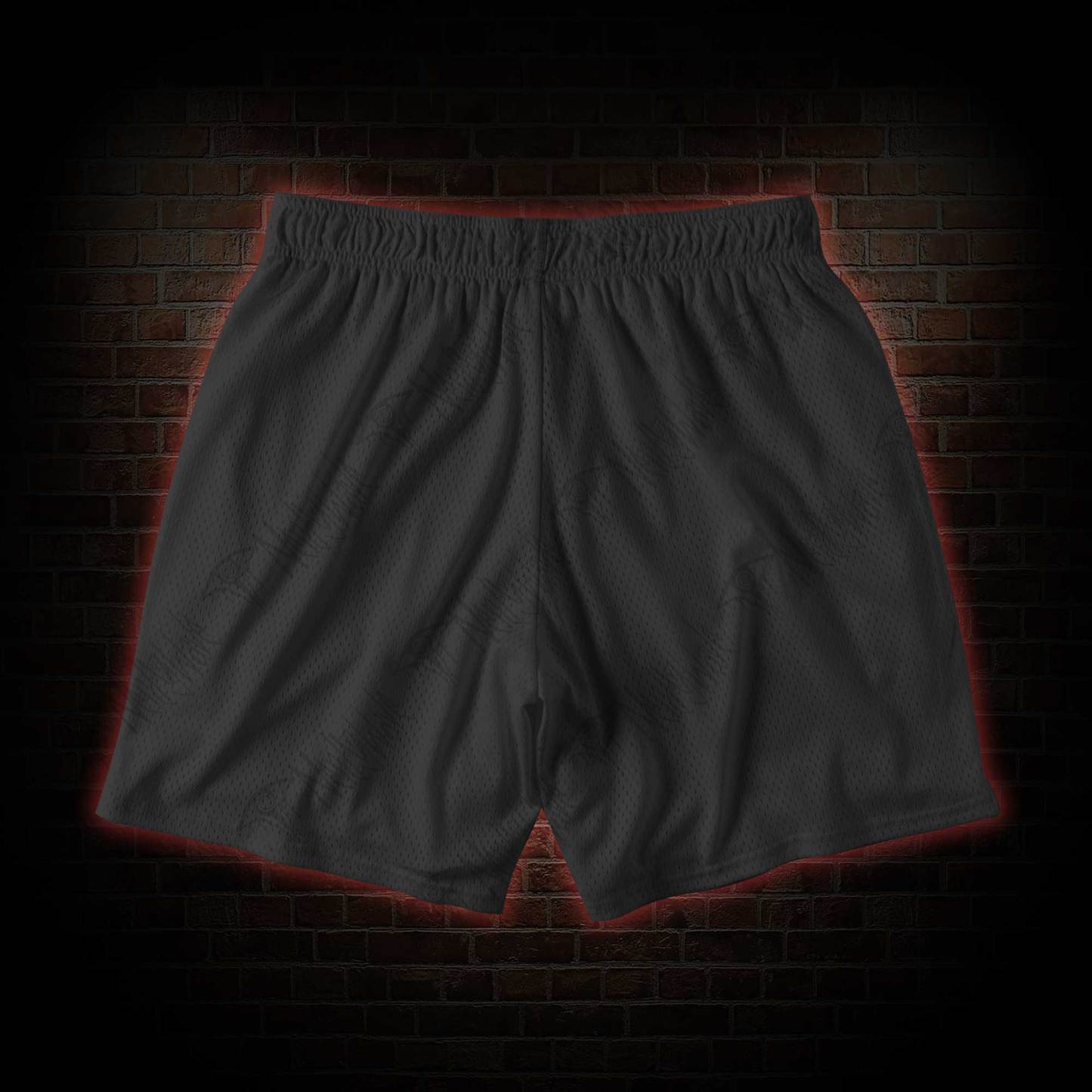 Horror Eyeball Mesh Shorts