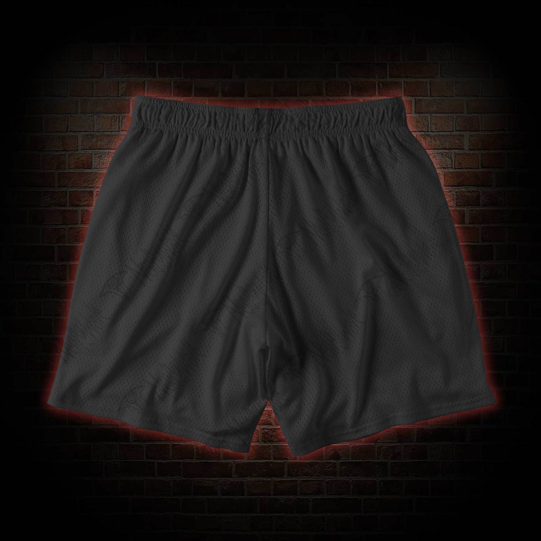 Horror Eyeball Mesh Shorts