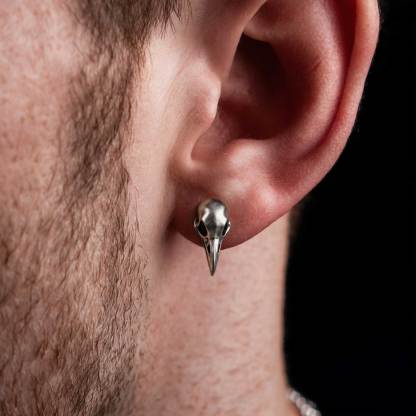 Raven Skull Earrings
