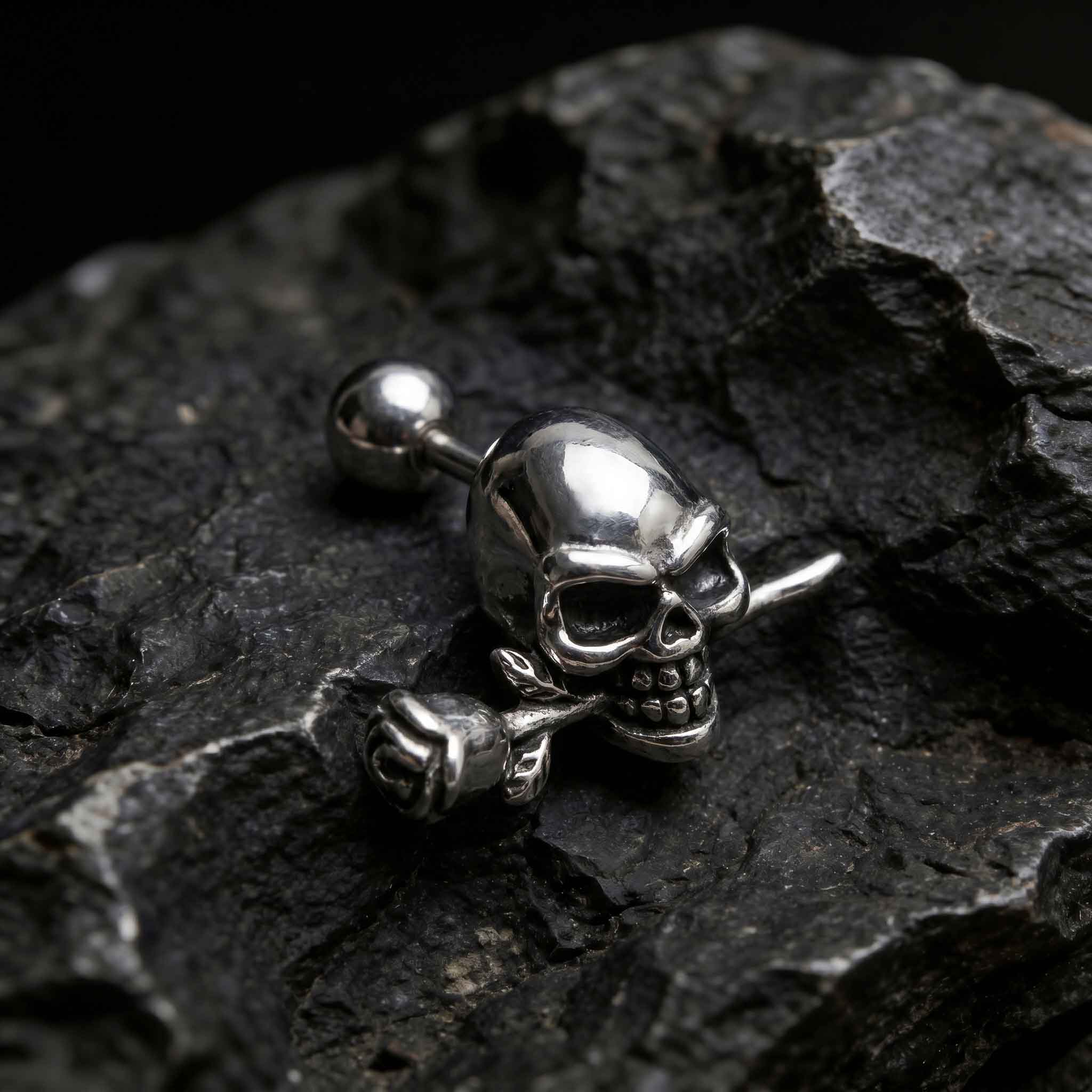 Gothic Skeleton Multi Style Piercing Jewelry Set