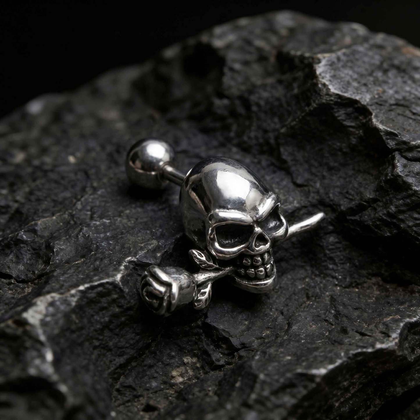 Gothic Skeleton Multi Style Piercing Jewelry Set