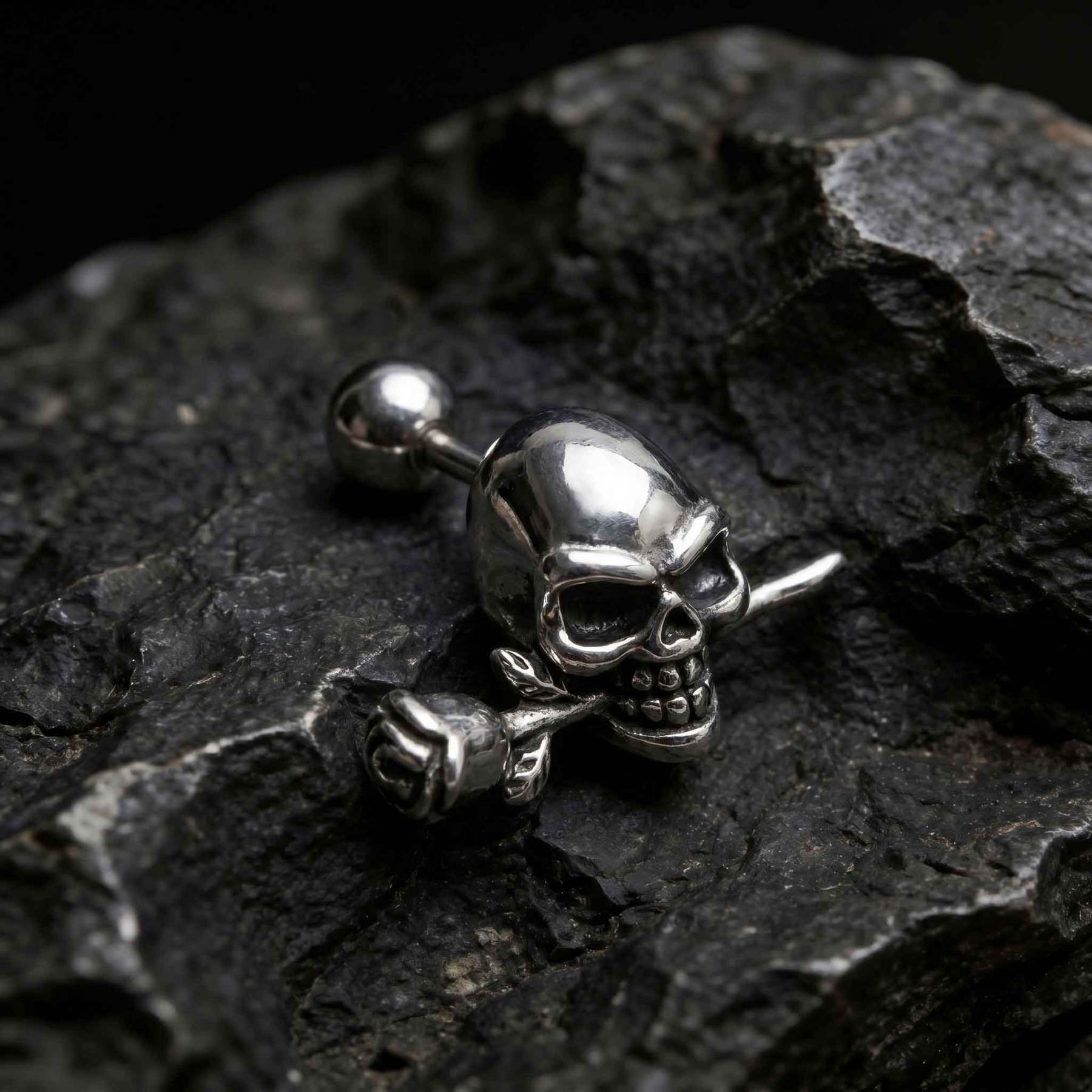 Gothic Skeleton Multi Style Piercing Jewelry Set