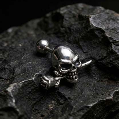 Gothic Skeleton Multi Style Piercing Jewelry Set