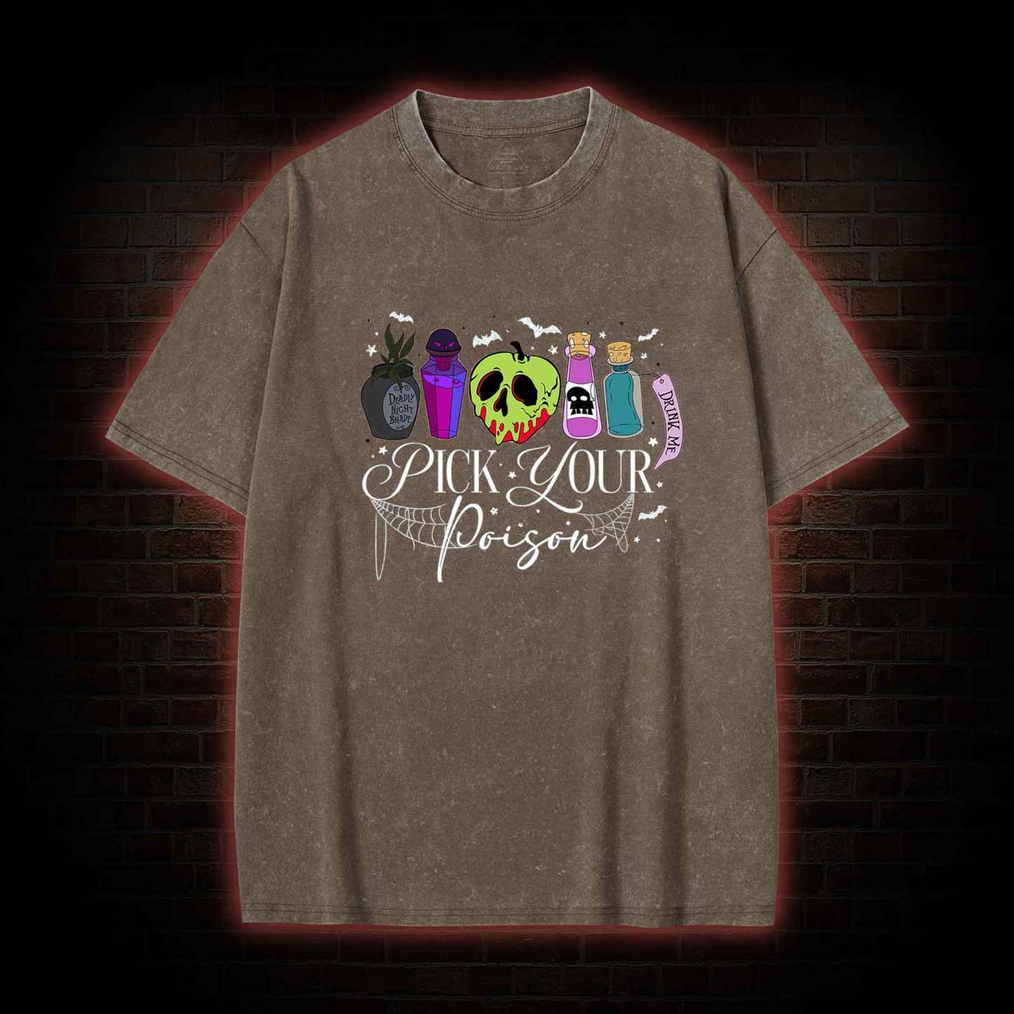 Pick Your Poison Halloween Washed T-shirt