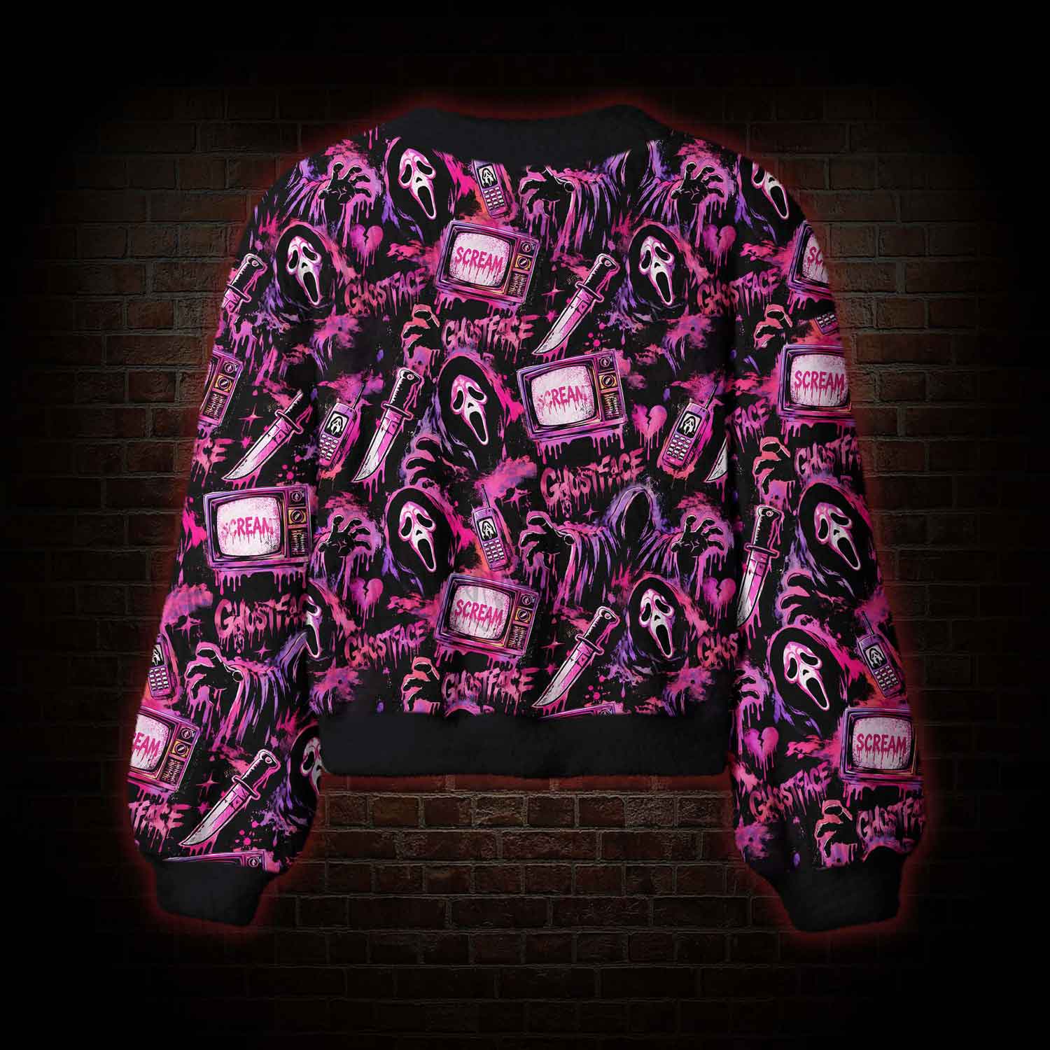 Neon Scream Women's Cardigan Sweater