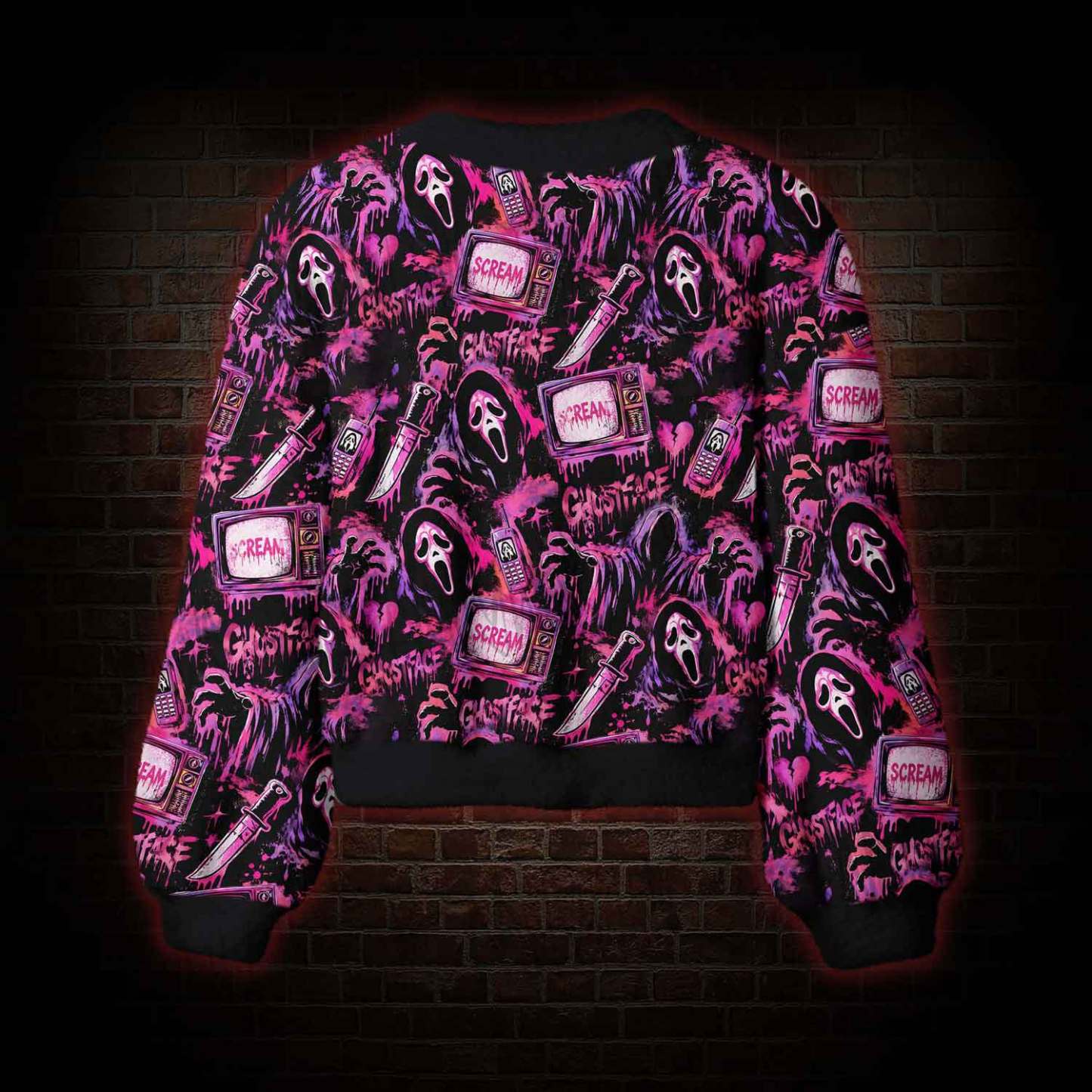 Neon Scream Women's Cardigan Sweater