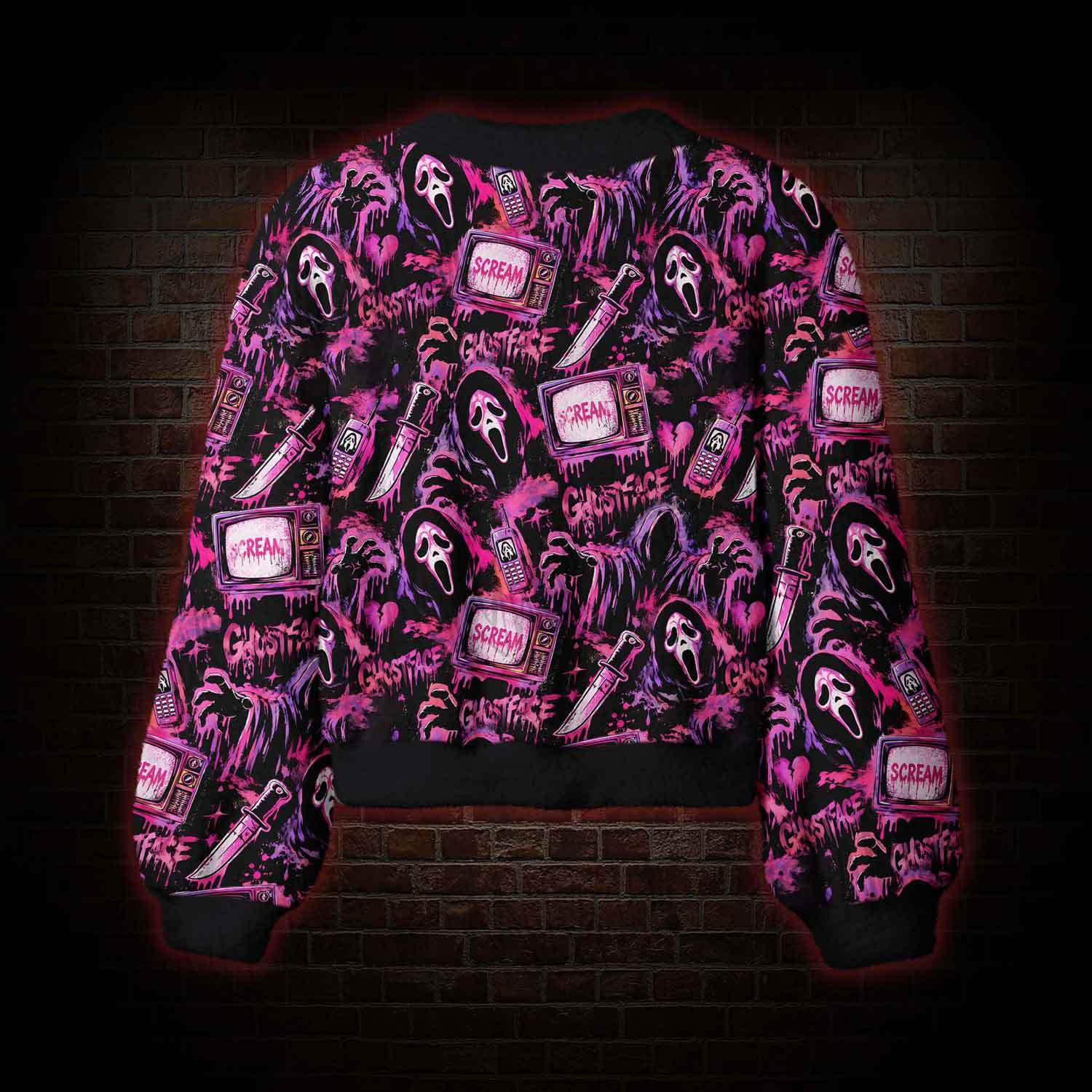 Neon Scream Women's Cardigan Sweater
