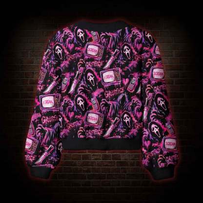 Neon Scream Women's Cardigan Sweater