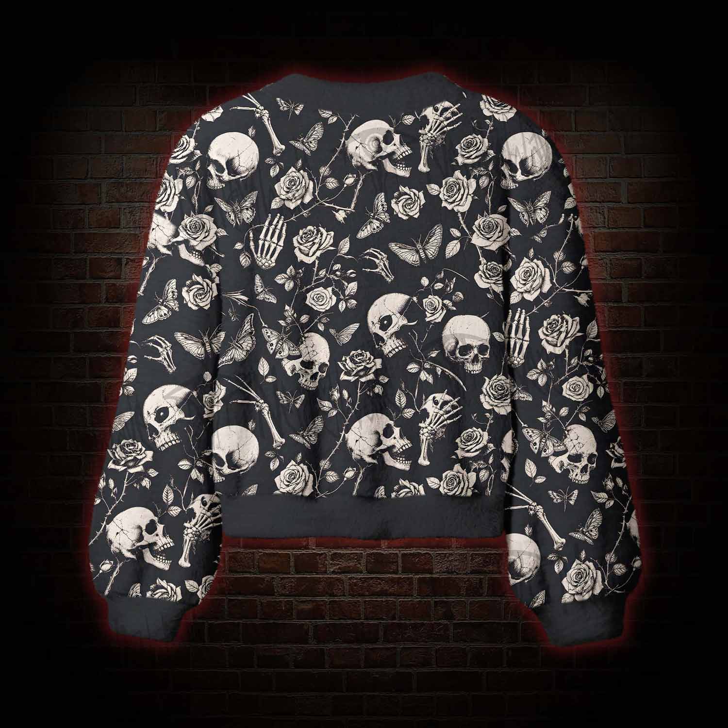 Bone Butterfly Bloom Women's Cardigan Sweater