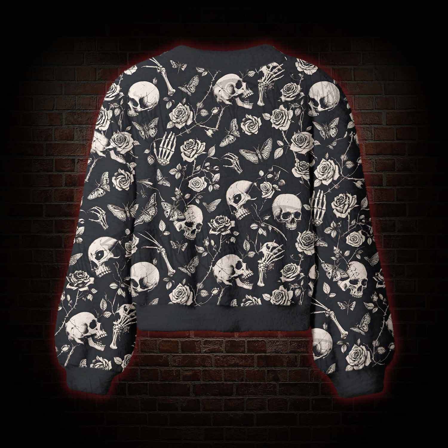 Bone Butterfly Bloom Women's Cardigan Sweater