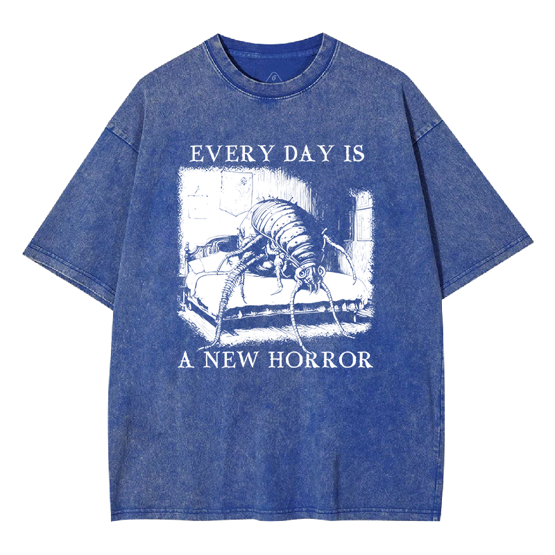 Every Day Is A New Horror Washed T-shirt