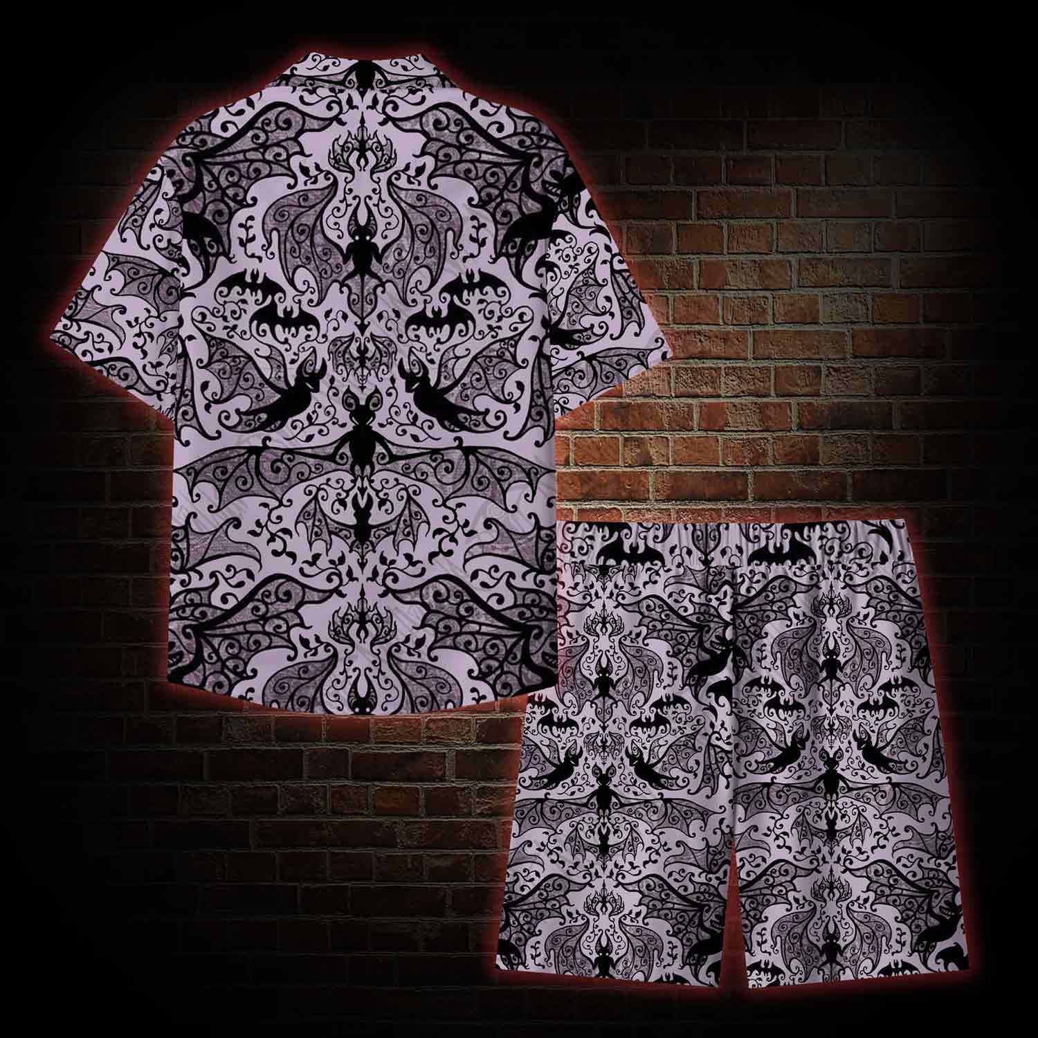 Gothic Bat Lightweight Hawaiian Shirt