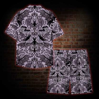 Gothic Bat Lightweight Hawaiian Shirt