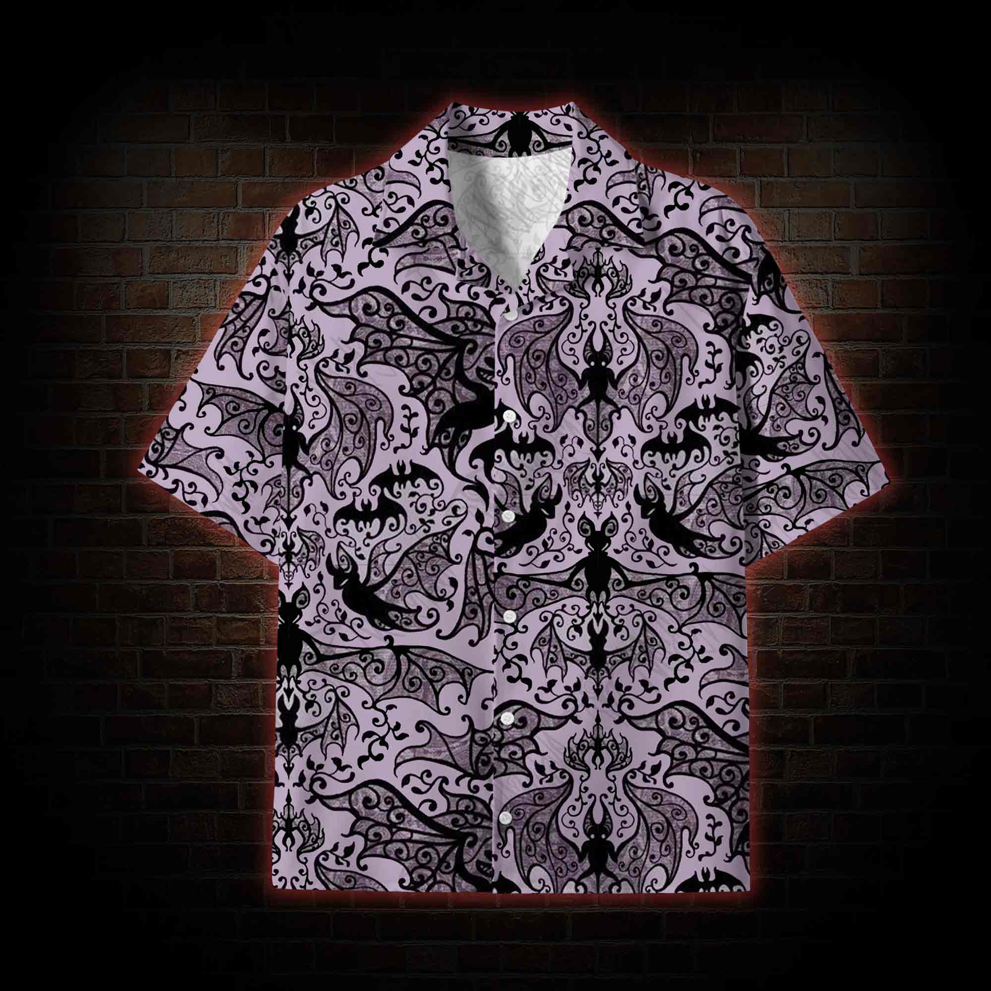 Gothic Bat Lightweight Hawaiian Shirt