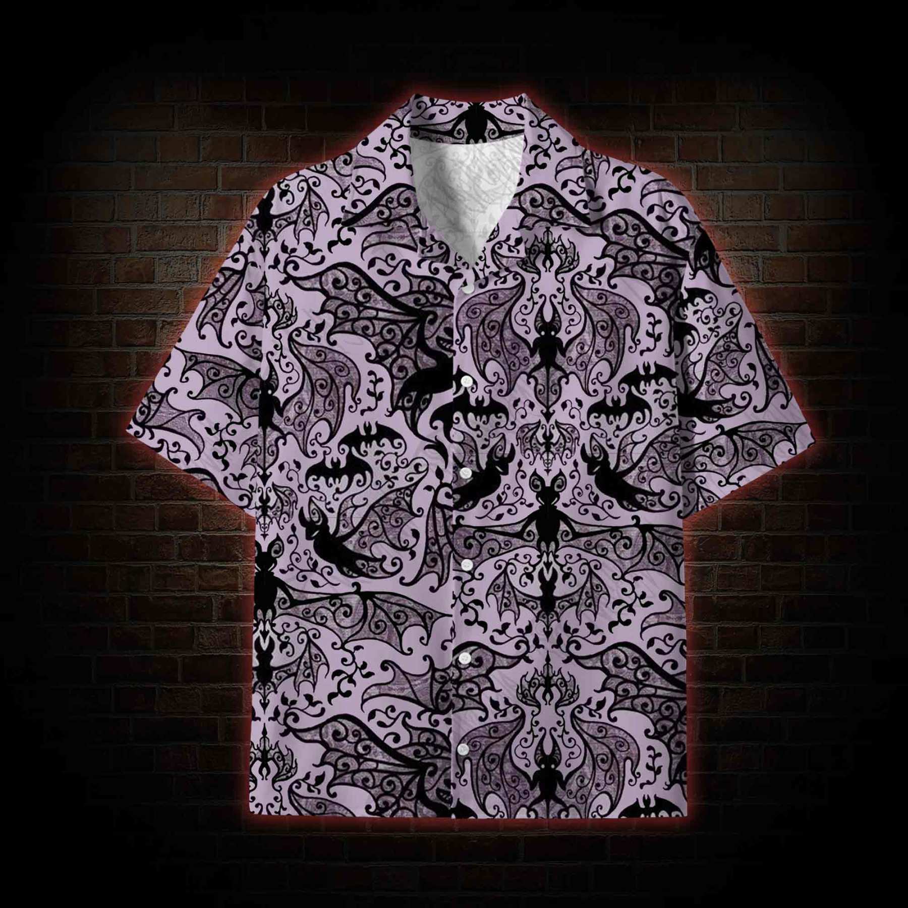 Gothic Bat Lightweight Hawaiian Shirt