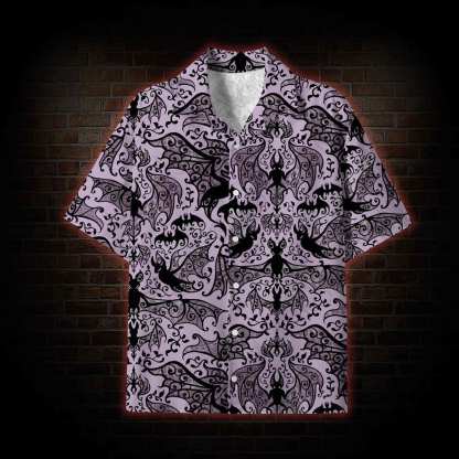Gothic Bat Lightweight Hawaiian Shirt