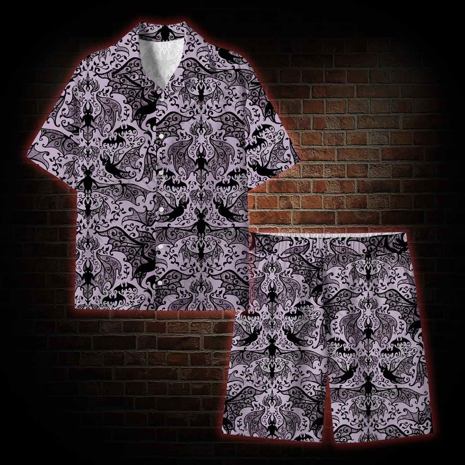 Gothic Bat Lightweight Hawaiian Shirt