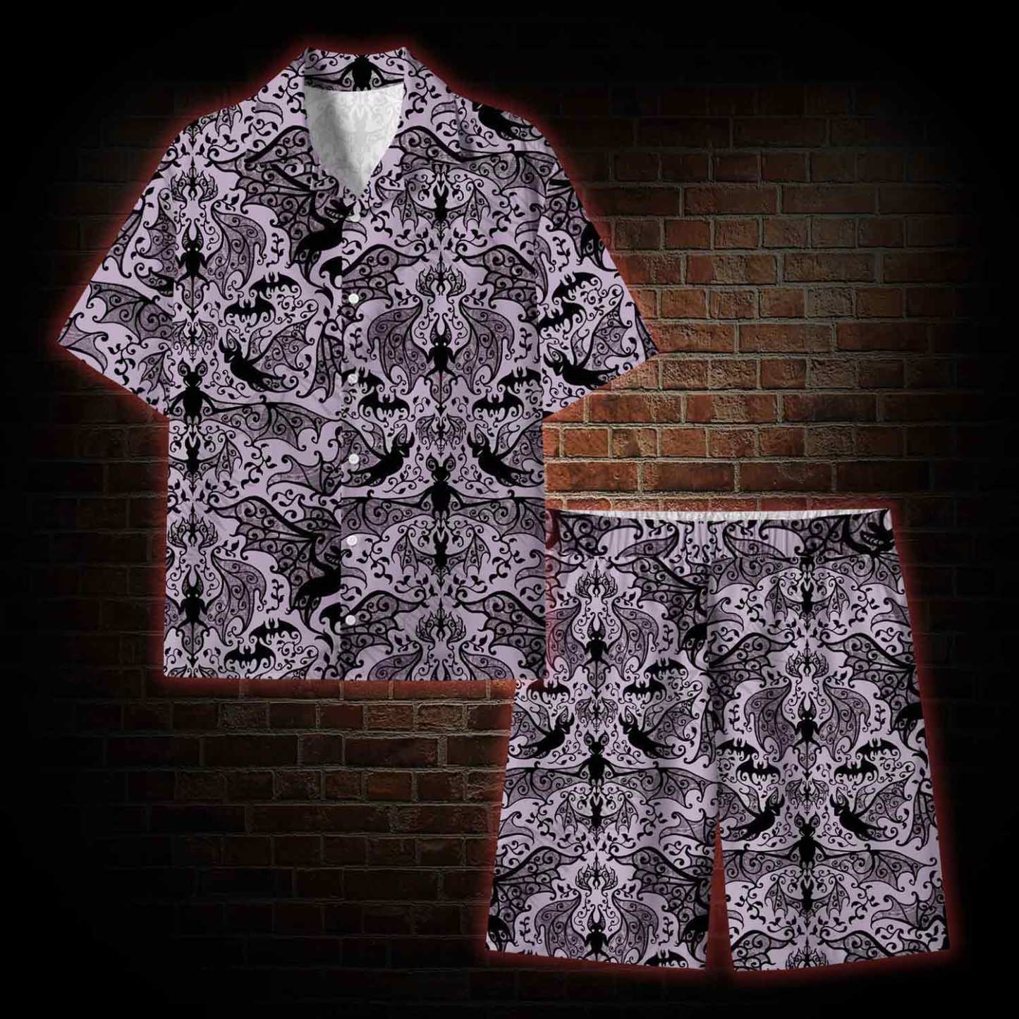 Gothic Bat Lightweight Hawaiian Shirt